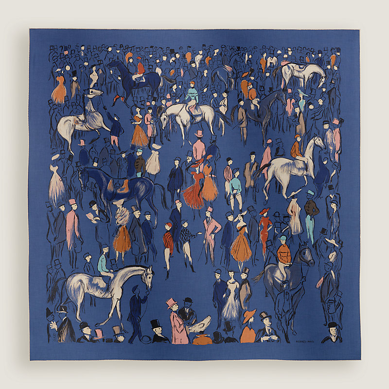 Paddock shawl 140 - Grey | Hermès Mainland China